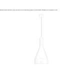 Aluminum hanging lamp Gordon