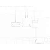 LED hanging lamp made of opal glass Livadea