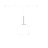 Pendant lamp made of opal glass Wabasha