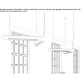 Wooden LED hanging lamp Sjenica