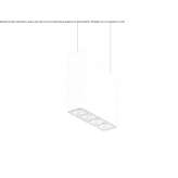 Aluminiowa lampa wisząca LED Kermt