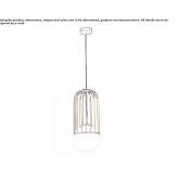 Glass pendant lamp Cachi
