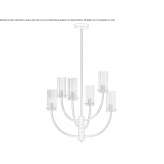 Glass chandelier Haverigg
