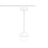 Aluminum LED hanging lamp Muda