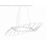 Steel LED hanging lamp Vallada