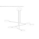 Swivel aluminum pendant lamp Arani