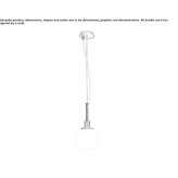 Glass pendant lamp Frose