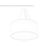 Lampa wisząca z tkaniny Obrnice