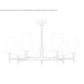 Metal chandelier Kolt
