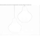 LED hanging lamp made of opal glass Loknya
