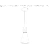 Metal hanging lamp Lukhovka