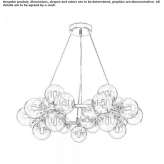 Glass pendant lamp Tuzina