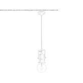 Obrotowa ceramiczna lampa wisząca Kildeer
