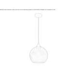 Glass pendant lamp Wingles