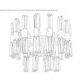 LED hanging lamp made of blown glass LeChee
