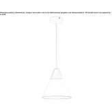 Metal hanging lamp Lukhovka