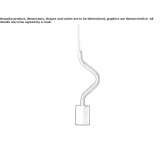 Aluminiowa lampa wisząca LED Sottrum