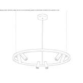 Metal LED hanging lamp Agvali