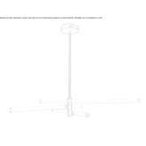 LED hanging lamp made of acrylic glass Banino