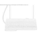 LED hanging lamp made of polycarbonate Mistrato