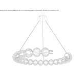 LED hanging lamp made of blown glass Angahuan