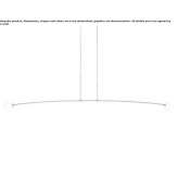 Brass LED hanging lamp Dabeiba