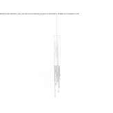 Metal hanging lamp with crystals Penuela