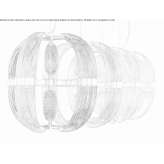 LED hanging lamp made of blown glass Lage