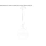 Glass pendant lamp Locroja