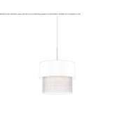 Raffia and metal hanging lamp Badsey