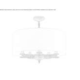 Metal chandelier Timbiras