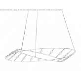 Steel LED hanging lamp Vallada