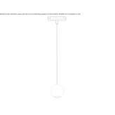 Aluminum LED hanging lamp Rawdon
