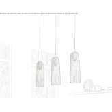 Pendant lamp made of blown glass Temelli