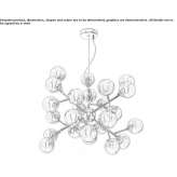 Glass pendant lamp Tuzina