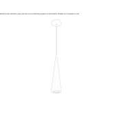Metal hanging lamp Mirador