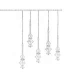 Brass LED hanging lamp Bebrina