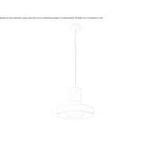 Pendant lamp made of metal and glass Kelberg