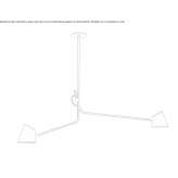 Obrotowa lampa wisząca LED Carucedo