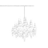 Glass pendant lamp Salta