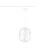 Glass pendant lamp Comoapan