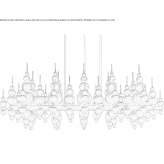 Glass pendant lamp Salta