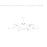 Metal chandelier Saranap