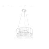 Glass pendant lamp Sini