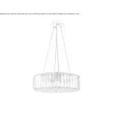 Pendant lamp with crystals Calerno