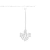 Glass chandelier Sarisap