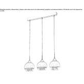Metal hanging lamp Calarca