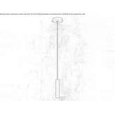 LED hanging lamp made of powder-coated aluminum Caracoli