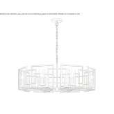 Metal chandelier Yeronga
