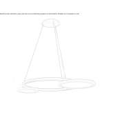 Wooden LED hanging lamp Brunello